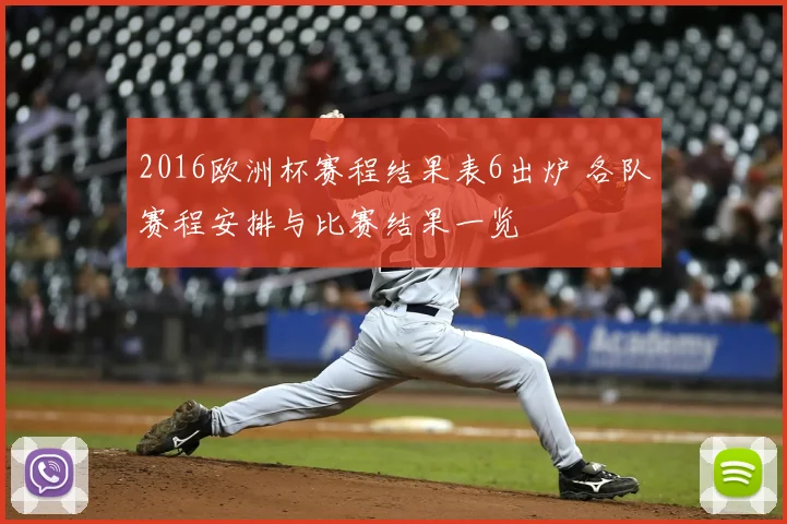 2016欧洲杯赛程结果表6出炉 各队赛程安排与比赛结果一览